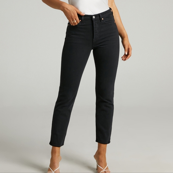 Levi's Wedgie Straight Black Sprout - Picture 4 of 13